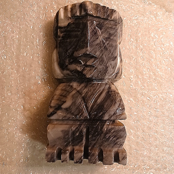 Mayan marble carved statues / bookends - Picture 8 of 10